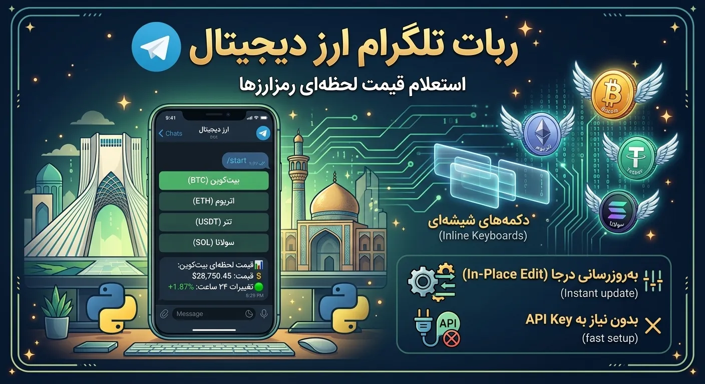 ربات استعلام قیمت ارز دیجیتال cover