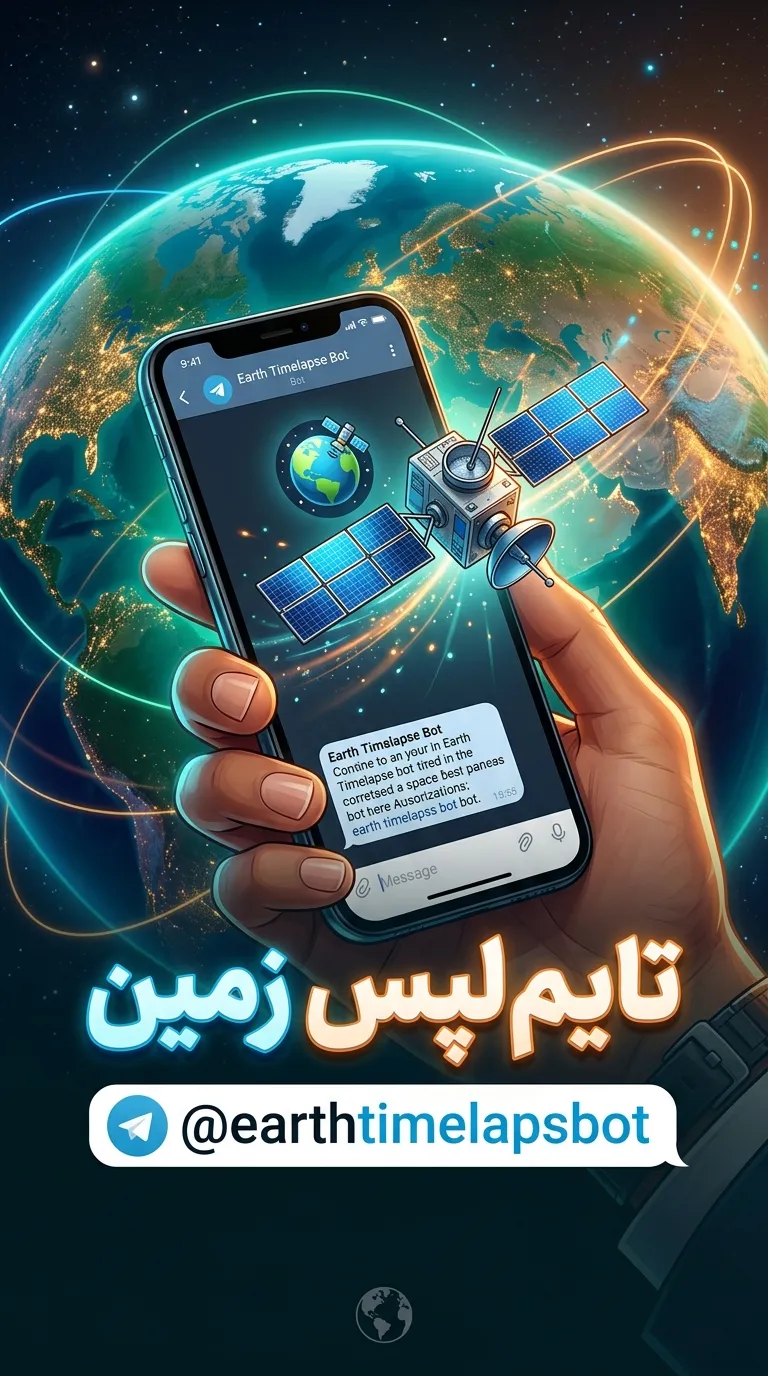 ربات تلگرامی تایملپس زمین